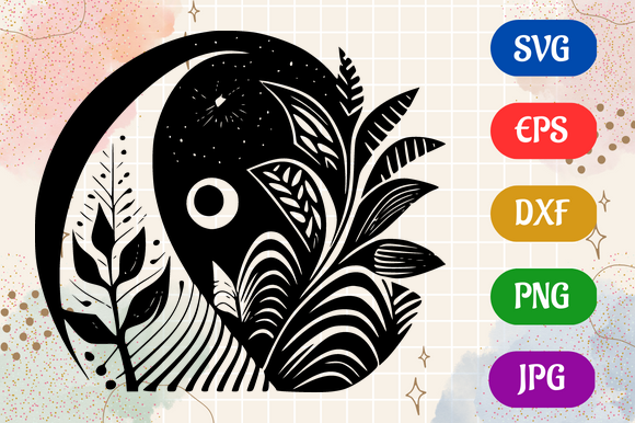 Zentangle - Black Icon Vector T-Shirt Graphic by Creative Oasis ...