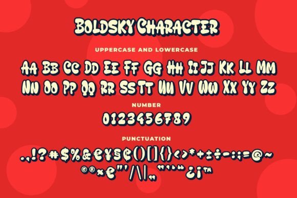 Boldsky Font PNG with transparent background - Preview 6