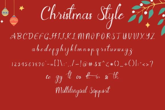 Christmas Style Font - Preview 5