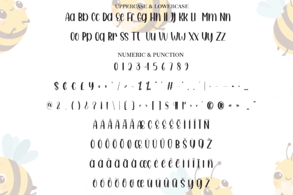 Cute Bee Font - Preview 6