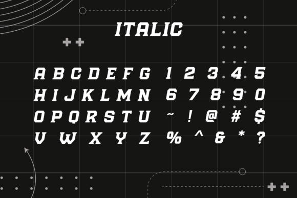 Endzone Express Font PNG with transparent background - Preview 4