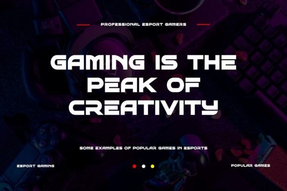 Gaming Sporty Font - Preview 1