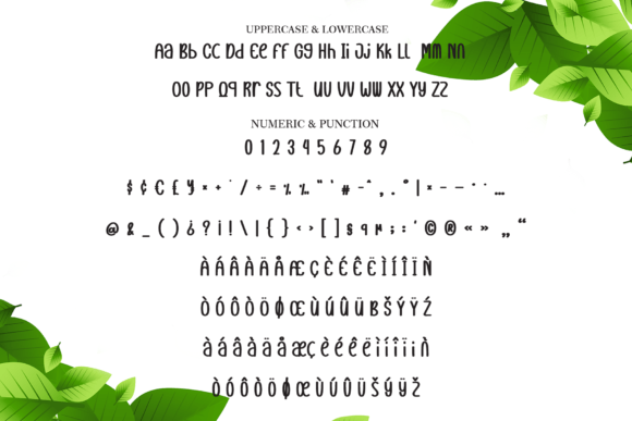 Green Leaf Font - Preview 6