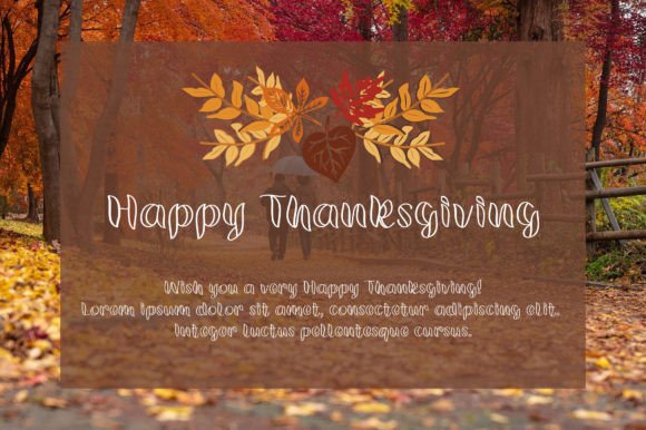 Hello Autumn Font - Preview 3