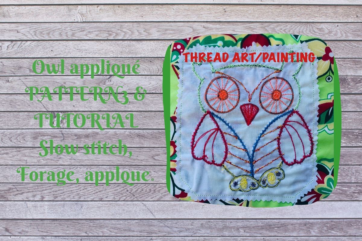 Owl Embroidery Applique Thread Art Easy