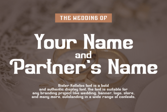 Rister Kollefos Font PNG with transparent background - Preview 3