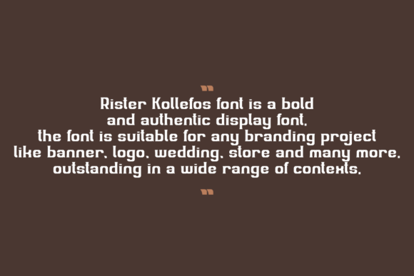 Rister Kollefos Font PNG with transparent background - Preview 6