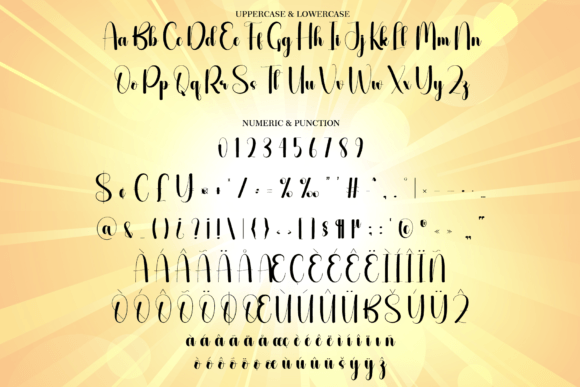Shinyyellow Font PNG with transparent background - Preview 6