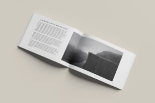 A4 Landscape Magazine Mockup Graphic by AkmalStudio · Creative Fabrica