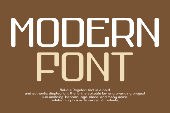 Bakole Regatoni Font - Preview 2