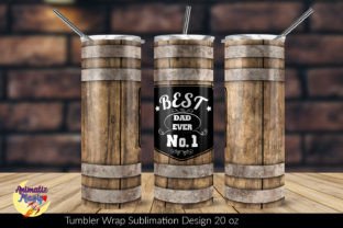 Best Dad Ever Tumbler Wrap Template Graphic by animatizmagix · Creative ...