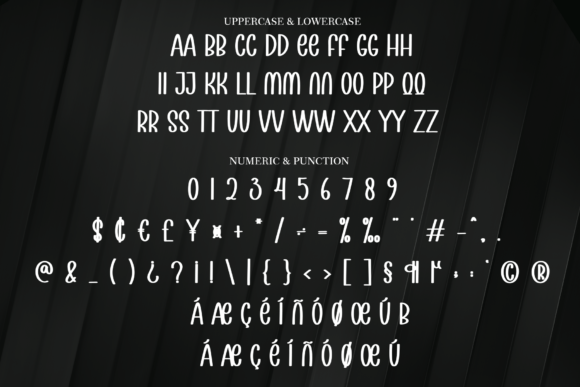 Black Line Font - Preview 5