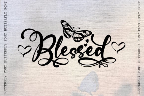 Butterfly Font - Preview 3