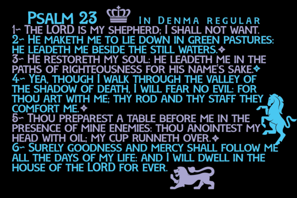 Denma Font PNG with transparent background - Preview 4