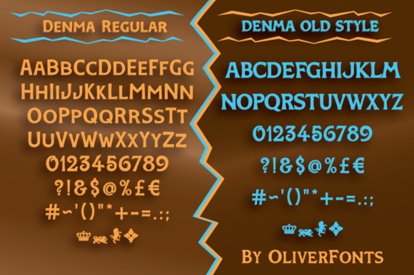 Denma Font PNG with transparent background - Preview 2