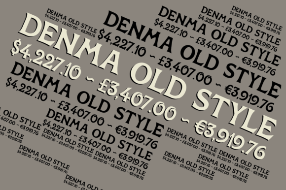 Denma Font PNG with transparent background - Preview 1