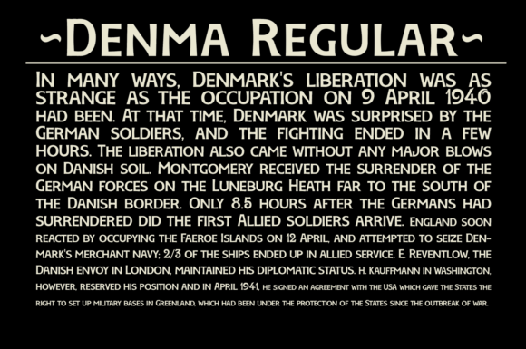 Denma Font PNG with transparent background - Preview 5