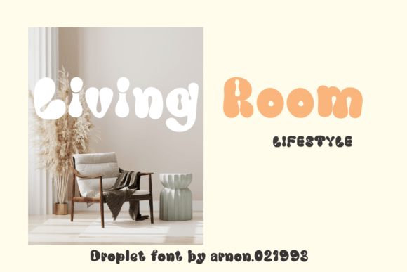 Droplet Font PNG with transparent background - Preview 5