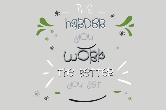 Fraptional Font - Preview 1