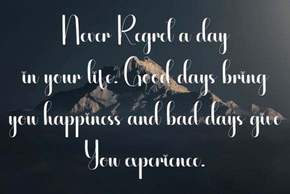 Handlife Font PNG with transparent background - Preview 4