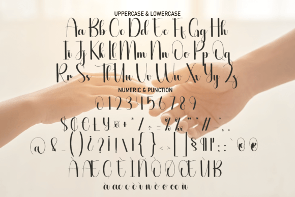 Handlife Font PNG with transparent background - Preview 5
