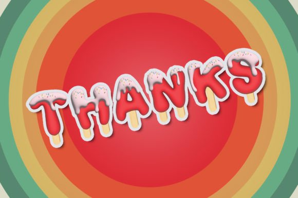 Ice Cream Font - Preview 6