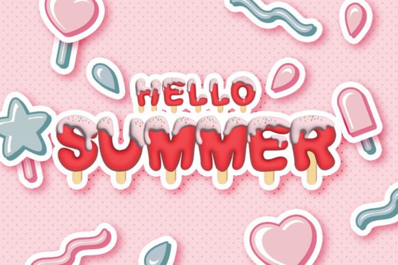 Ice Cream Font - Preview 1