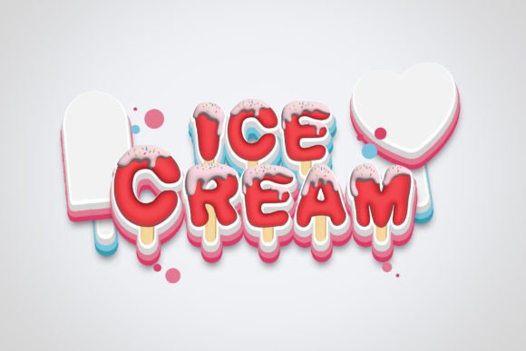 Ice Cream Font - Preview 2