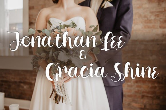 June Wedding Font PNG with transparent background - Preview 1