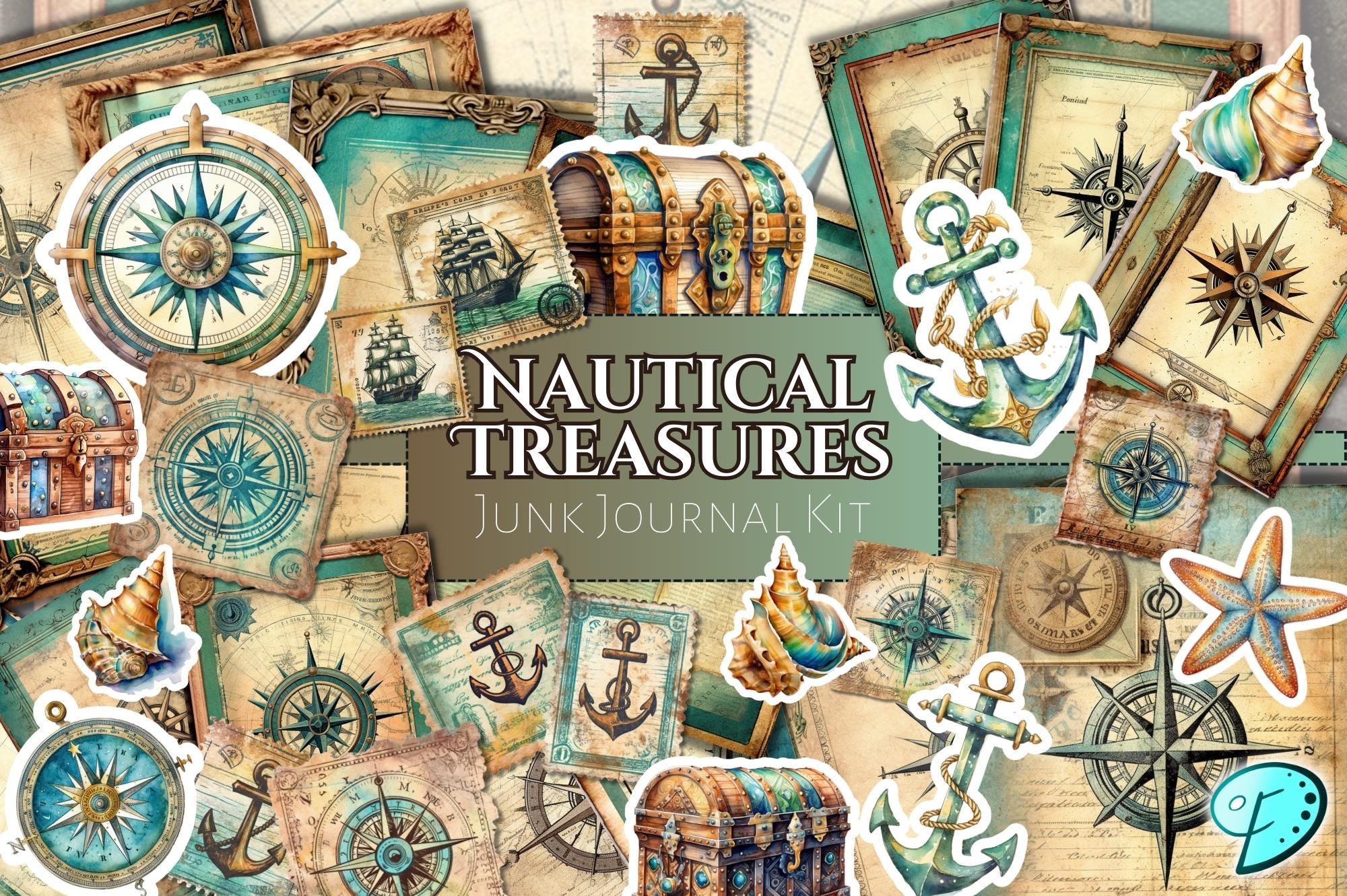 Nautical Treasures Junk Journal Kit