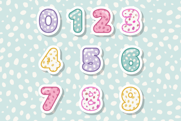 Pastel Water Drop Font PNG with transparent background - Preview 2