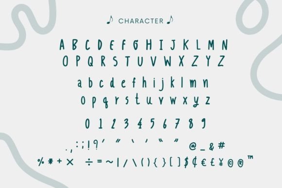 Playful Jazz Font PNG with transparent background - Preview 1