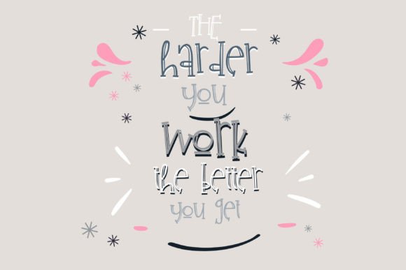 Plaything Font PNG with transparent background - Preview 3