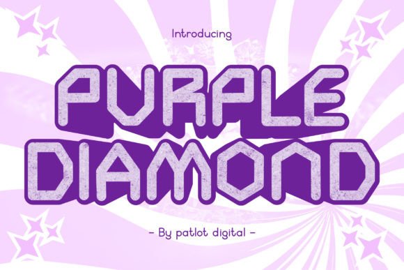Purple Diamond Sans Serif Font By Patlot Digital.Studio