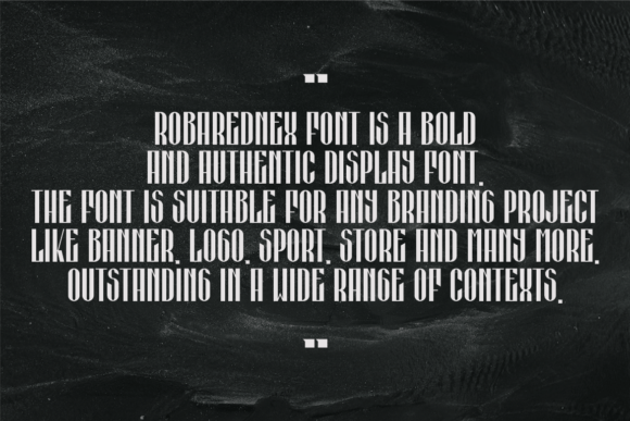 Robarednex Font PNG with transparent background - Preview 5