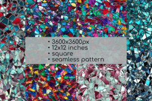Shattered Glass Digital Papers Pack Graphic by Red Gypsy Vintage Arts ...