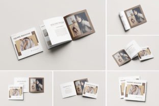 Square Magazine Brochure Mockup Graphic by AkmalStudio · Creative Fabrica