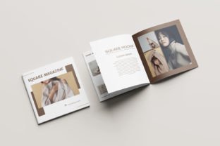 Square Magazine Brochure Mockup Graphic by AkmalStudio · Creative Fabrica