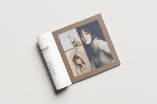 Square Magazine Brochure Mockup Graphic by AkmalStudio · Creative Fabrica