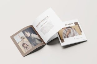 Square Magazine Brochure Mockup Graphic by AkmalStudio · Creative Fabrica