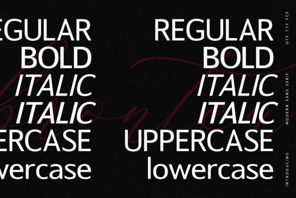 Bronten Font PNG with transparent background - Preview 1