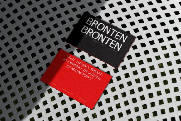 Bronten Font PNG with transparent background - Preview 2
