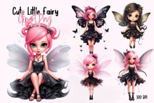 Cute Little Black Fairy Sublimation Graphic by Aspect_Studio · Creative ...
