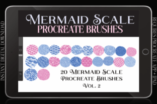 Vol. 2 Procreate Scale Mermaid Brushes Graphic by ZaraRozaDesigns ...