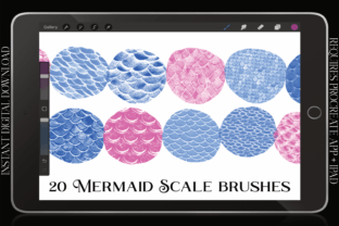 Vol. 2 Procreate Scale Mermaid Brushes Graphic by ZaraRozaDesigns ...