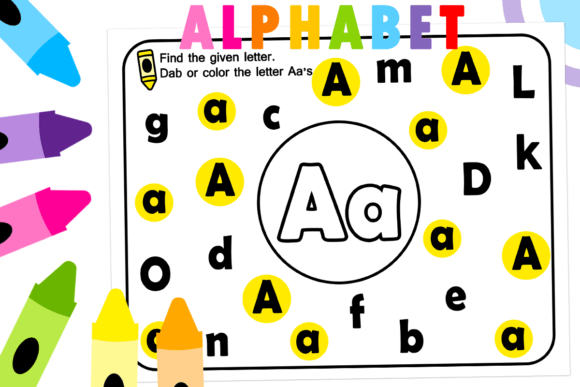 Alphabet Recognition Activity for Pre-K Graphic PreK By AbellaPublishing