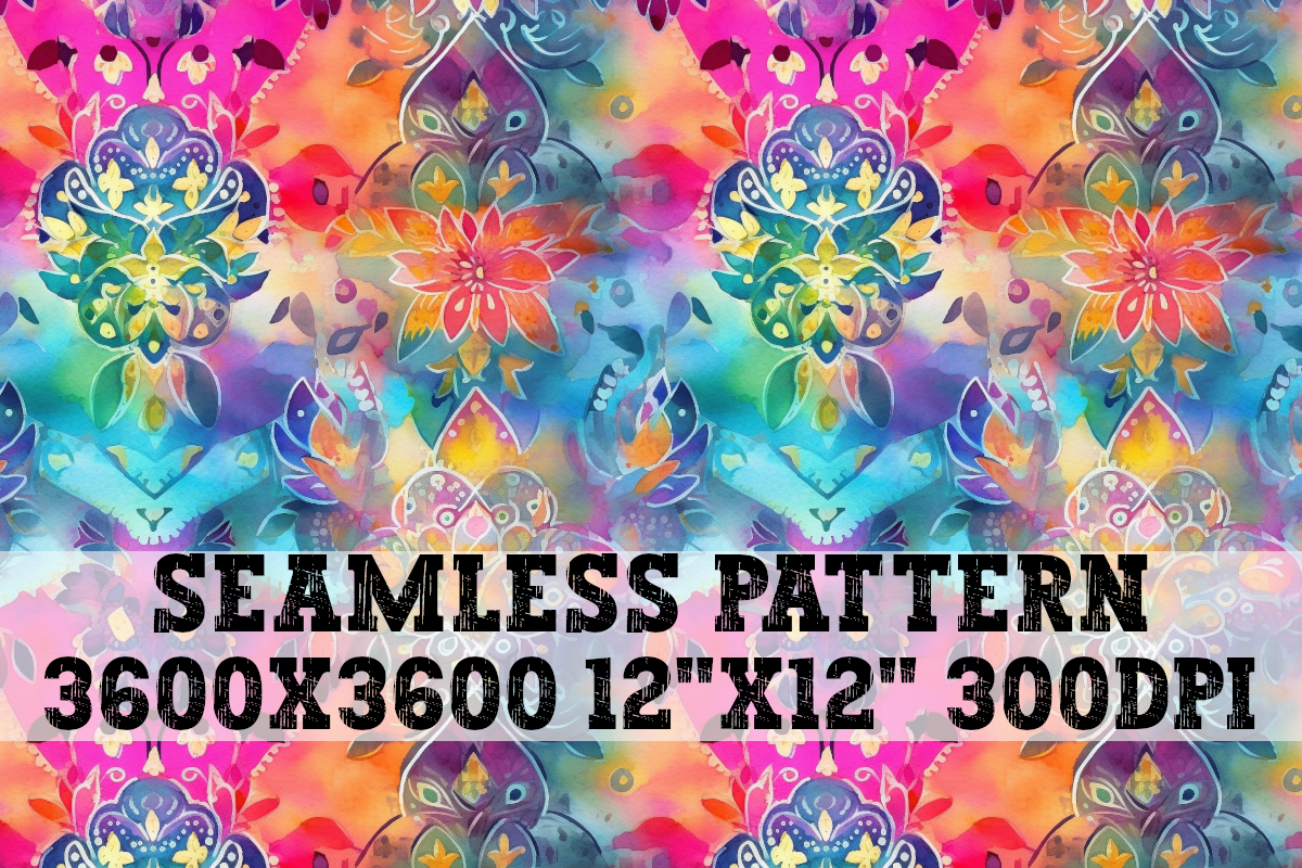 Boho Seamless Pattern Graphic by Dirty South Graphics · Creative Fabrica
