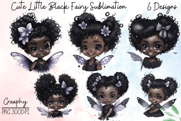 Cute Fairy Girl Clipart Sublimation Graphic by GRAAPHY · Creative Fabrica