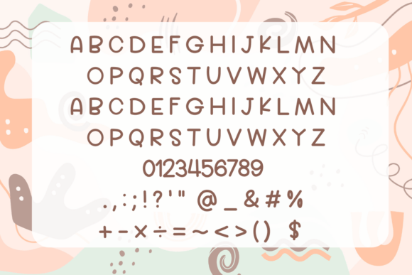 Calender Font - Preview 1