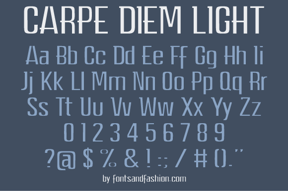 Carpe Diem Light Font - Preview 1